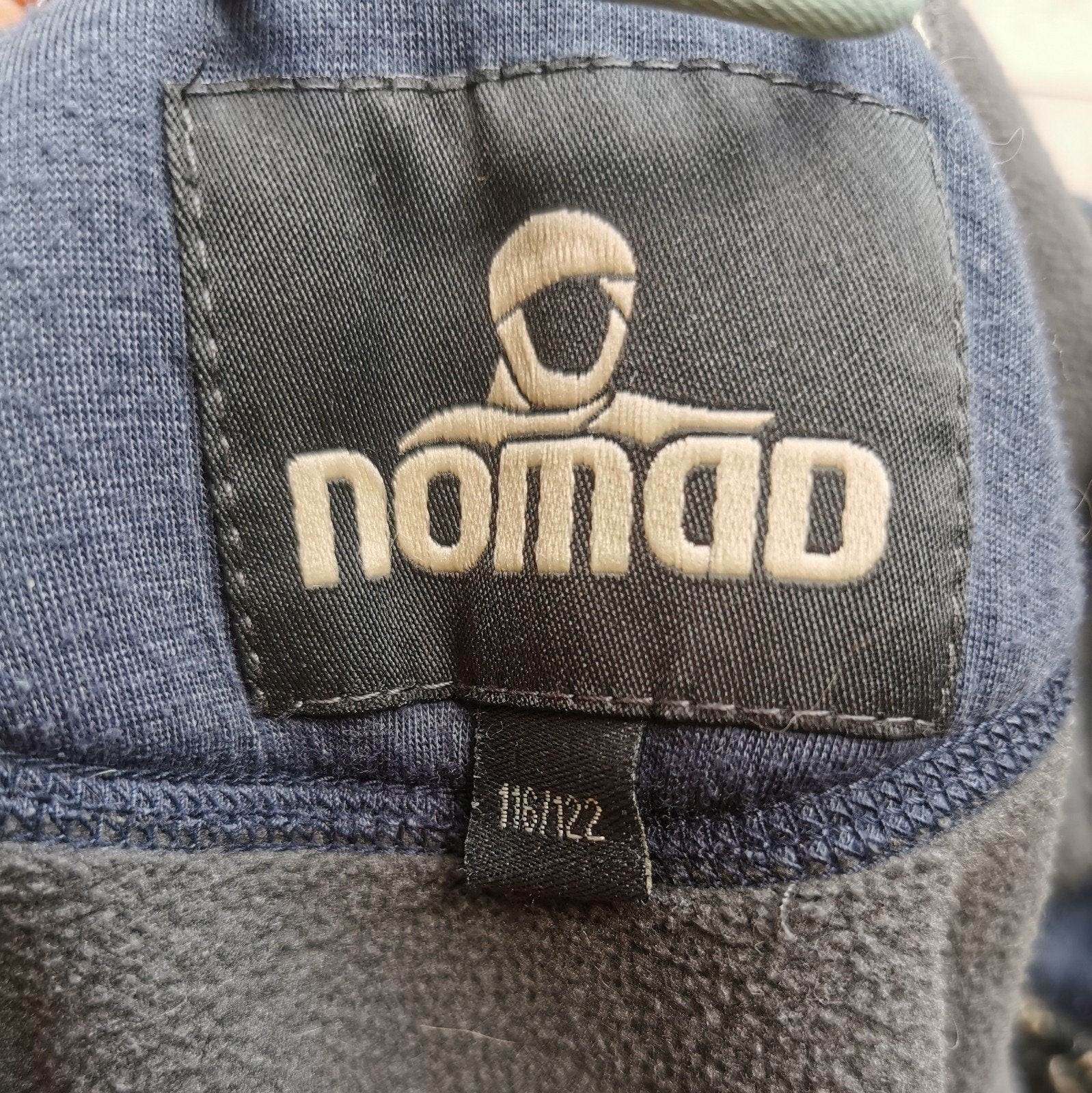 Nomad hoodie met print, maat 116/122, Blauw, Nomad, Ophalen of Verzenden, Maat 34 (XS) of kleiner
