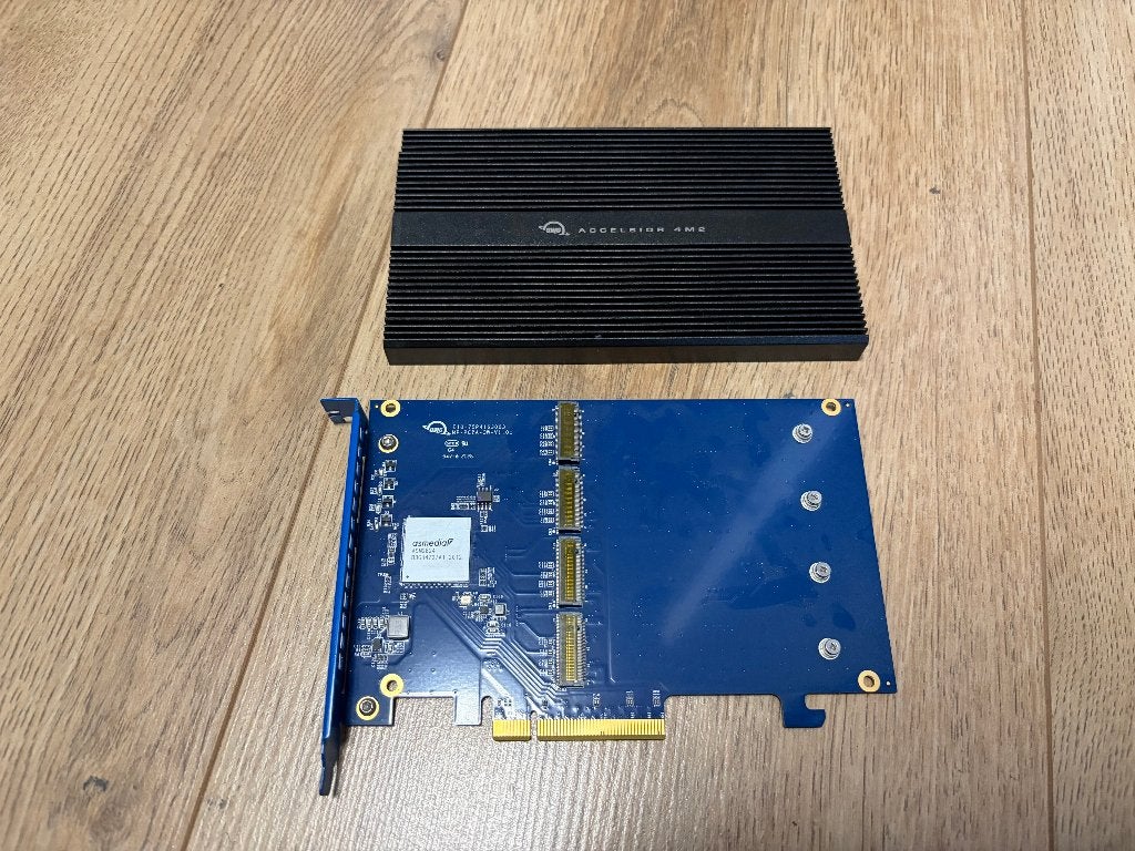 OWC 4M2 PCIE NVME adapter 4x NVME SSD Mac Pro 5,1 7,1, Ophalen of Verzenden, A, A, A