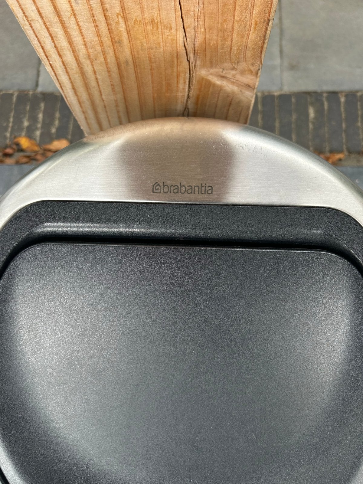 Brabantia RVS Touch Bin Prullenbak 50-60L, Ophalen, Gebruikt, 40 liter of meer, Rvs