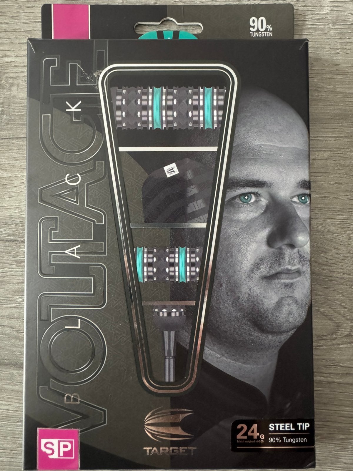 Target Rob Cross Black Swiss Point 90% - 24g, Sport en Fitness, Ophalen of Verzenden, Zo goed als nieuw, Pijlen