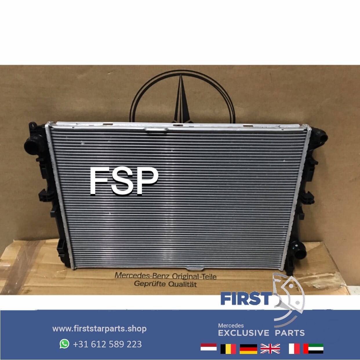 Mercedes 2020 koeler radiateur W205 W253 W213 C GLC E Klasse, Gebruikt, -, Ophalen of Verzenden, -