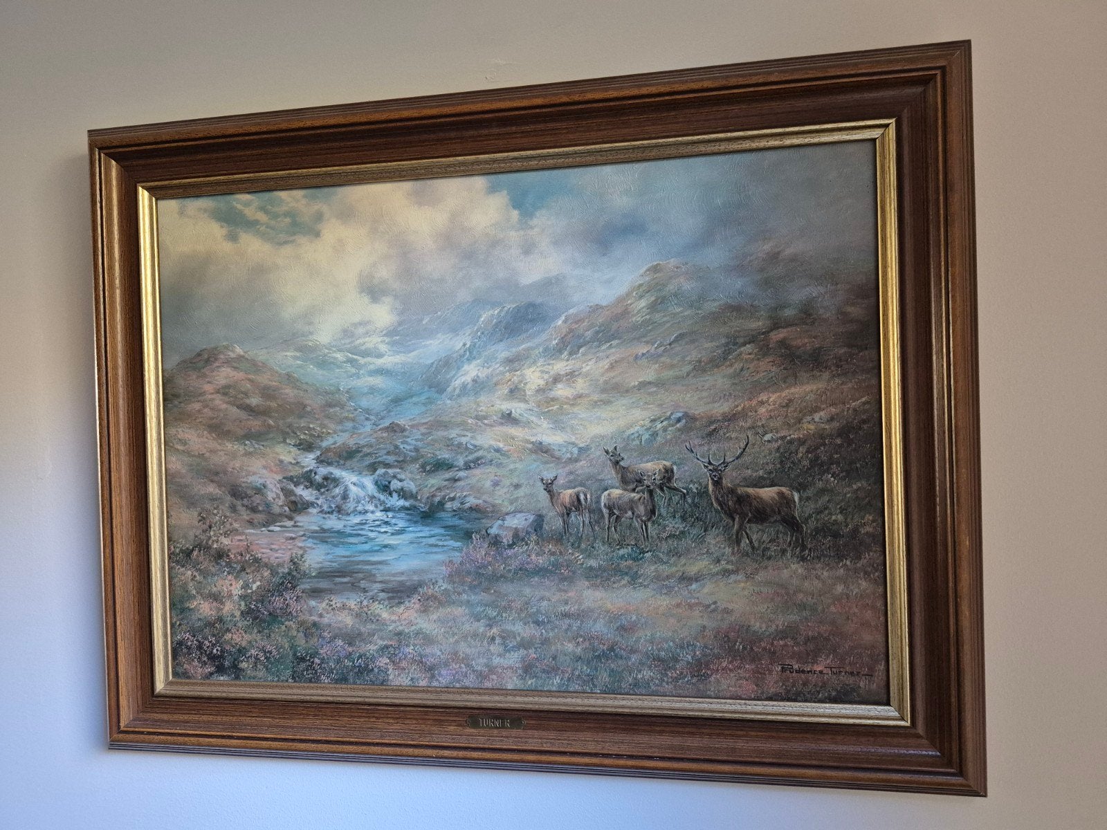 Olieverf schilderij Schotse Hooglanden Prudence Turner, Ophalen, Doek, Realistisch, Landschap