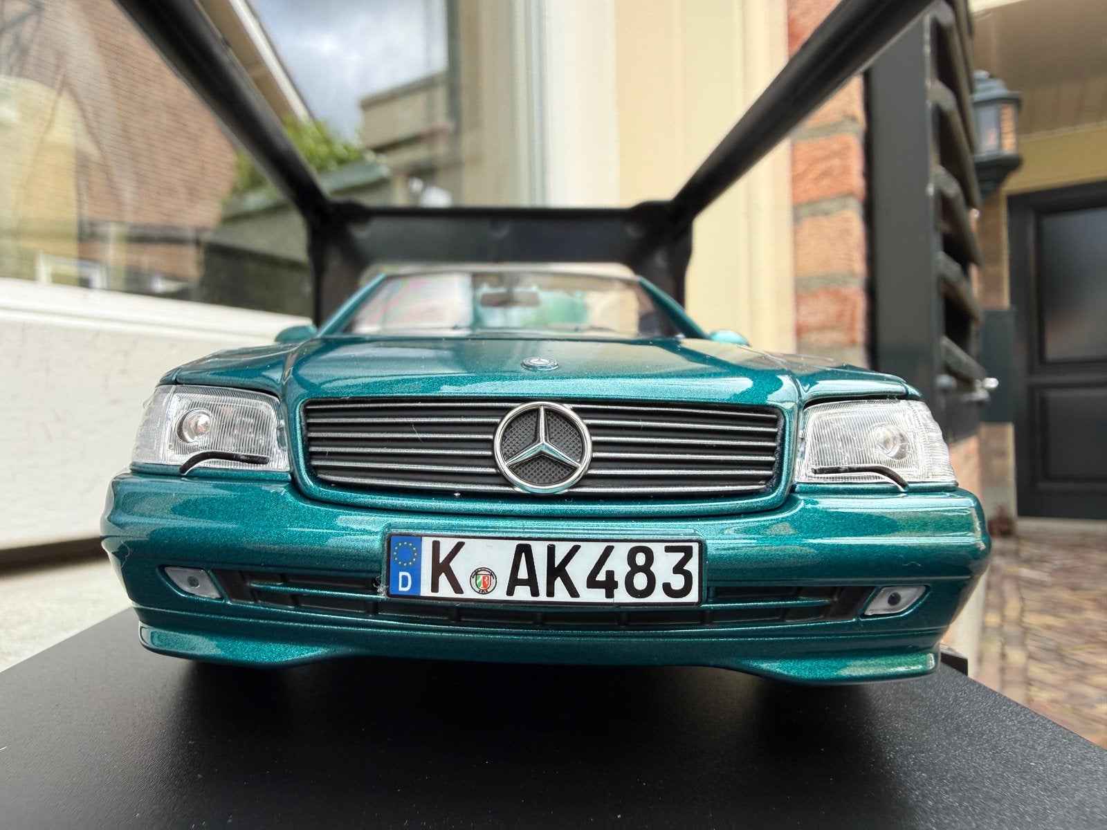 1:18 Mercedes 500 SL R129 Turquoise 1999 Norev 1/200, Auto, Norev, 70-72 Av. de Bohlen, Vaulx-en-Velin, 69120, France, Norev
