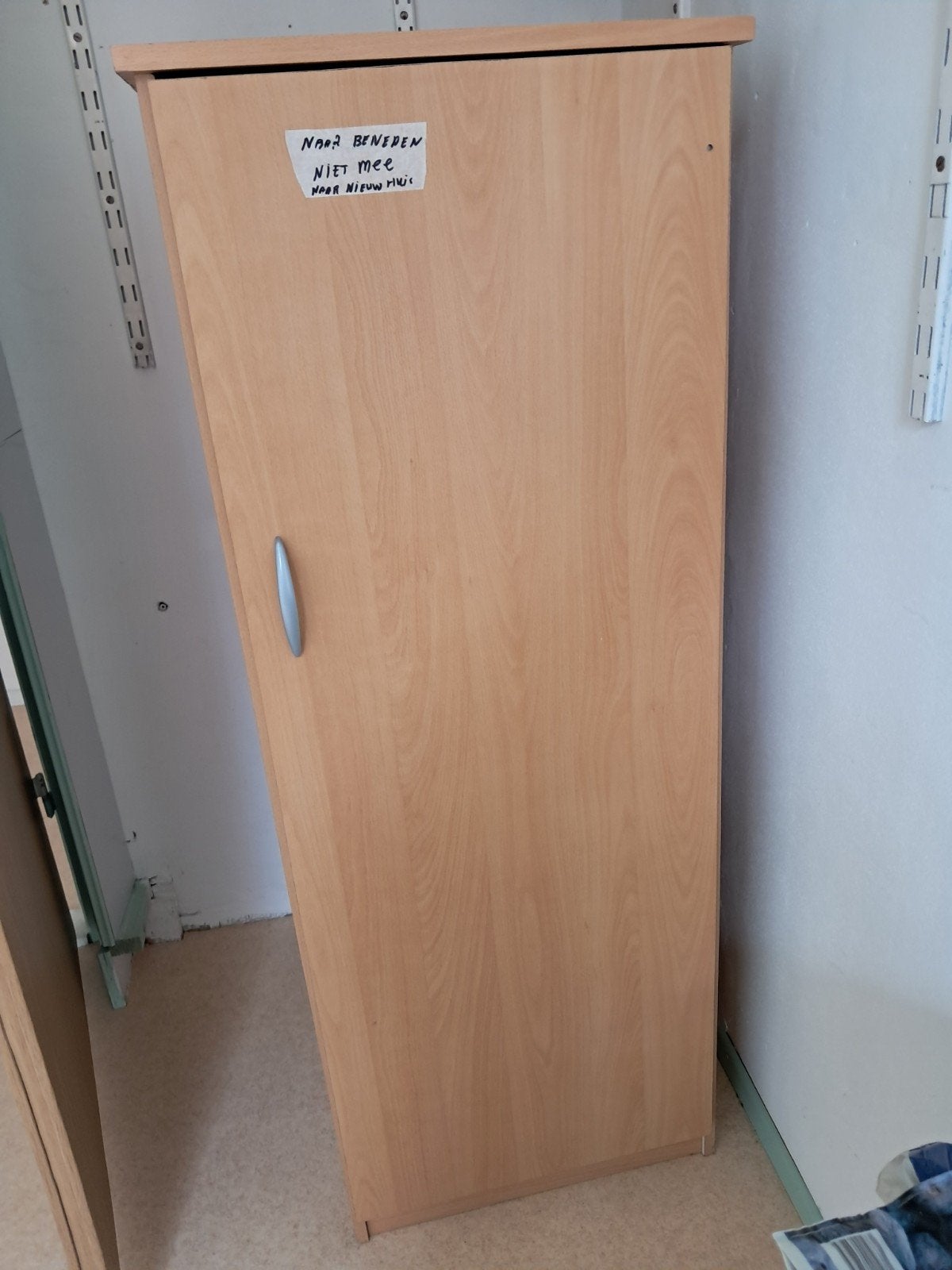 Smalle kast met legplank - H135 B51 D60, Ophalen, Gebruikt