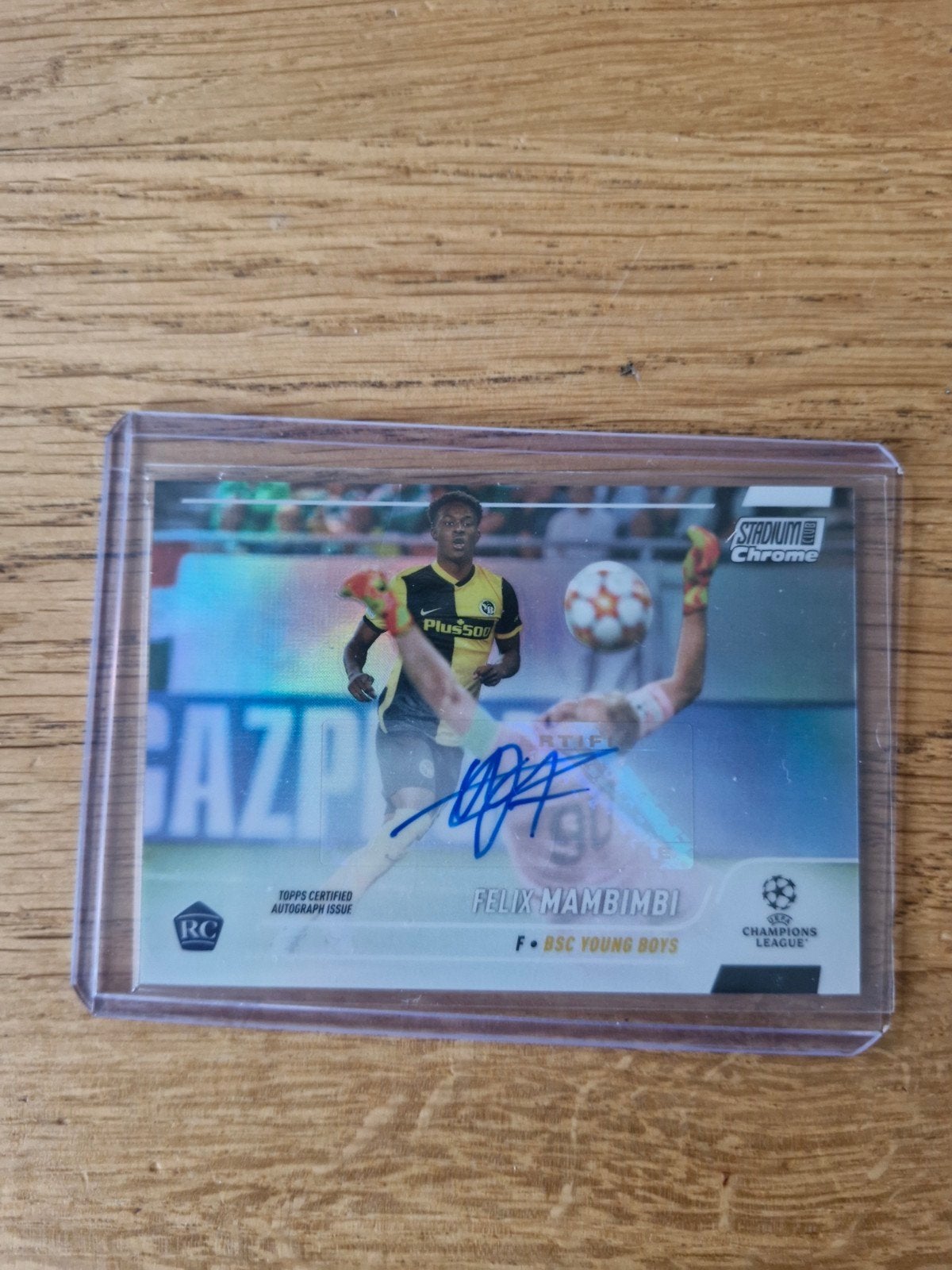 Felix Mambimbi Topps Chrome Autograph Kaart, Ophalen of Verzenden