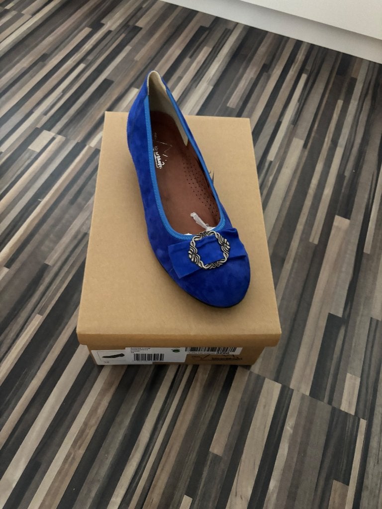 Trachten schoenen, Kleding | Dames, Schoenen, Schoenen met lage hakken, Blauw, Ophalen of Verzenden, Zo goed als nieuw