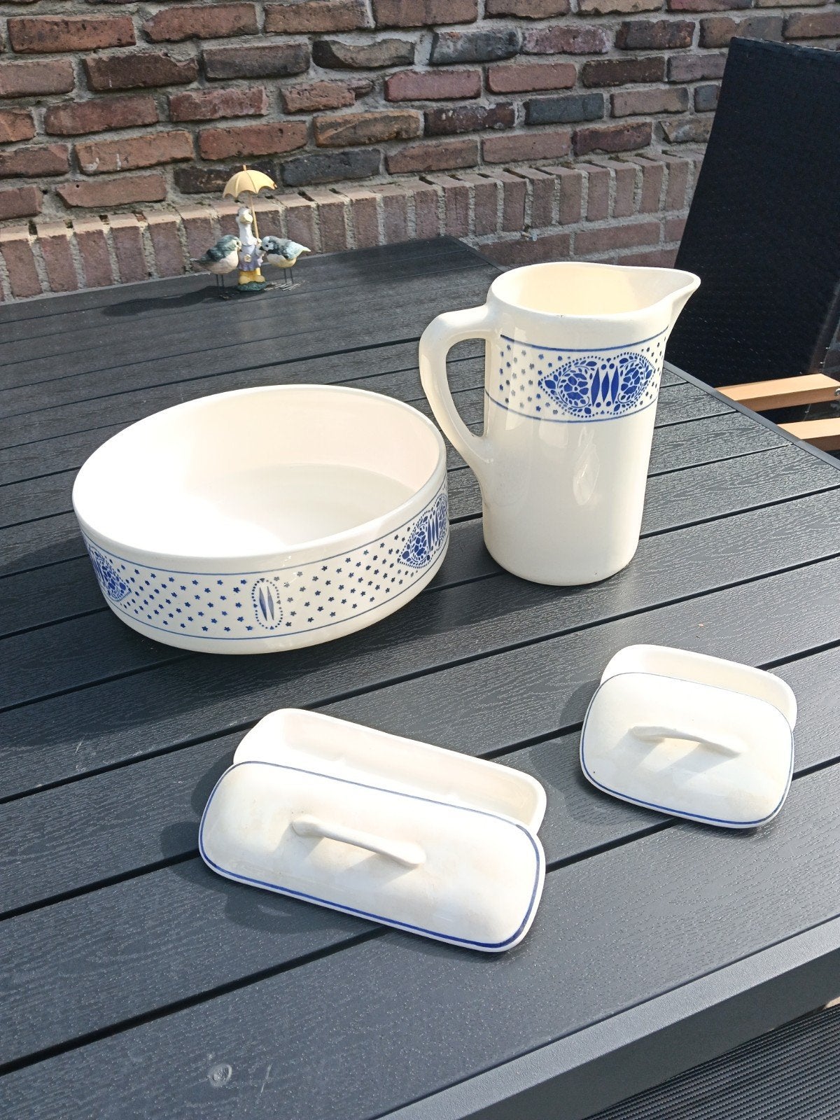 Compleet Lampetstel met Zeep- en Kammenbakje, Ophalen
