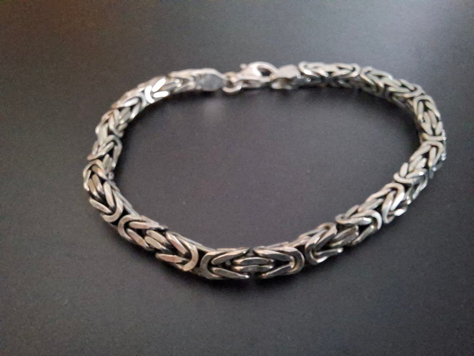 925 Zilveren Koningsarmband, Ophalen, Nieuw, Zilver, Zilver