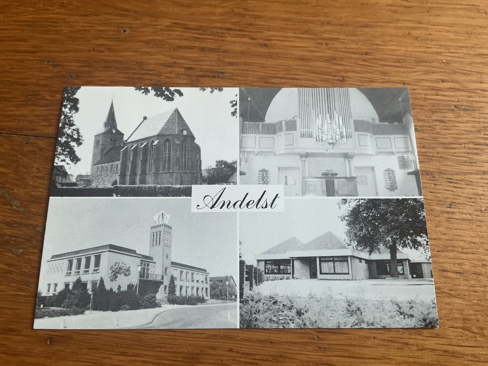 C3300 Andelst kerk gemeentehuis school, Ophalen of Verzenden