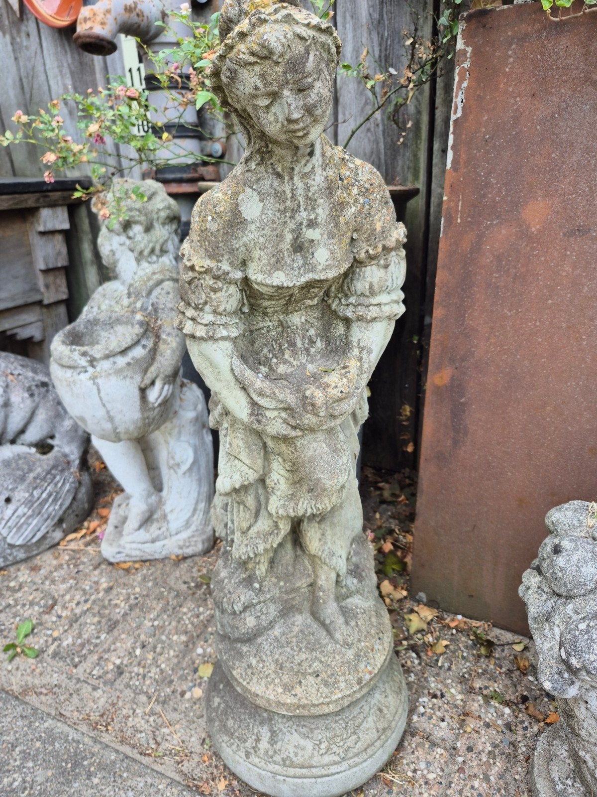 diverse oude tuinbeelden, Ophalen of Verzenden, Gebruikt