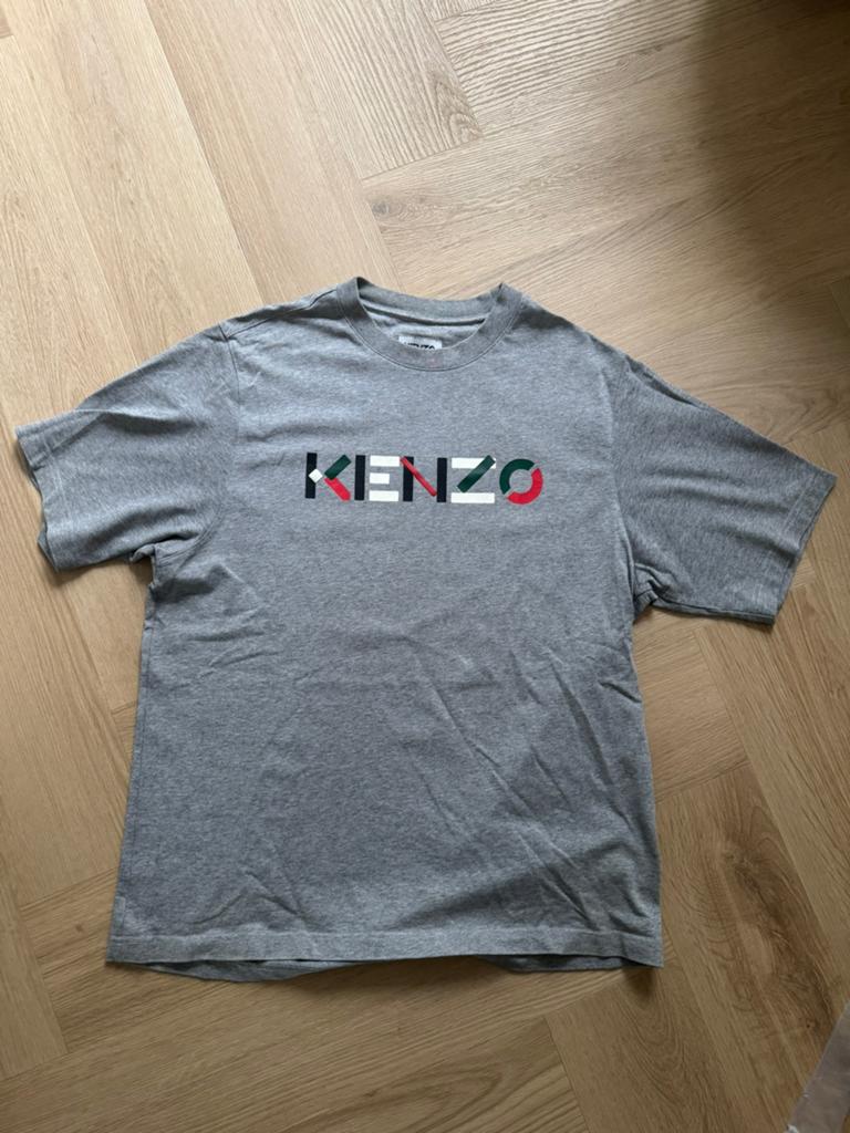 Kenzo Logo T-shirt - Grijs - Maat S, Kleding | Heren, T-shirts, Ophalen of Verzenden, Zo goed als nieuw, Maat 46 (S) of kleiner