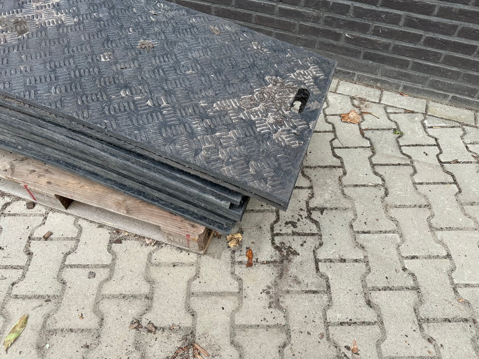 Kunststof rijplaten 244x61, Ophalen of Verzenden, Gebruikt, Minder dan 180 cm, Palen