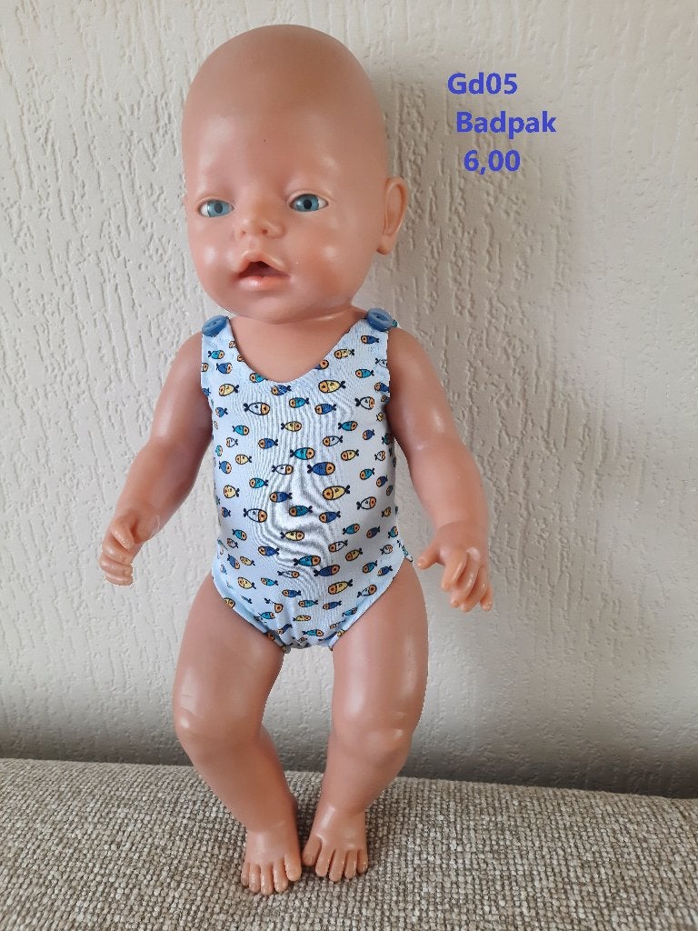 Poppenkleertjes baby born. Badpak. Opbrengst KiKa., Ophalen, Nieuw, Babypop