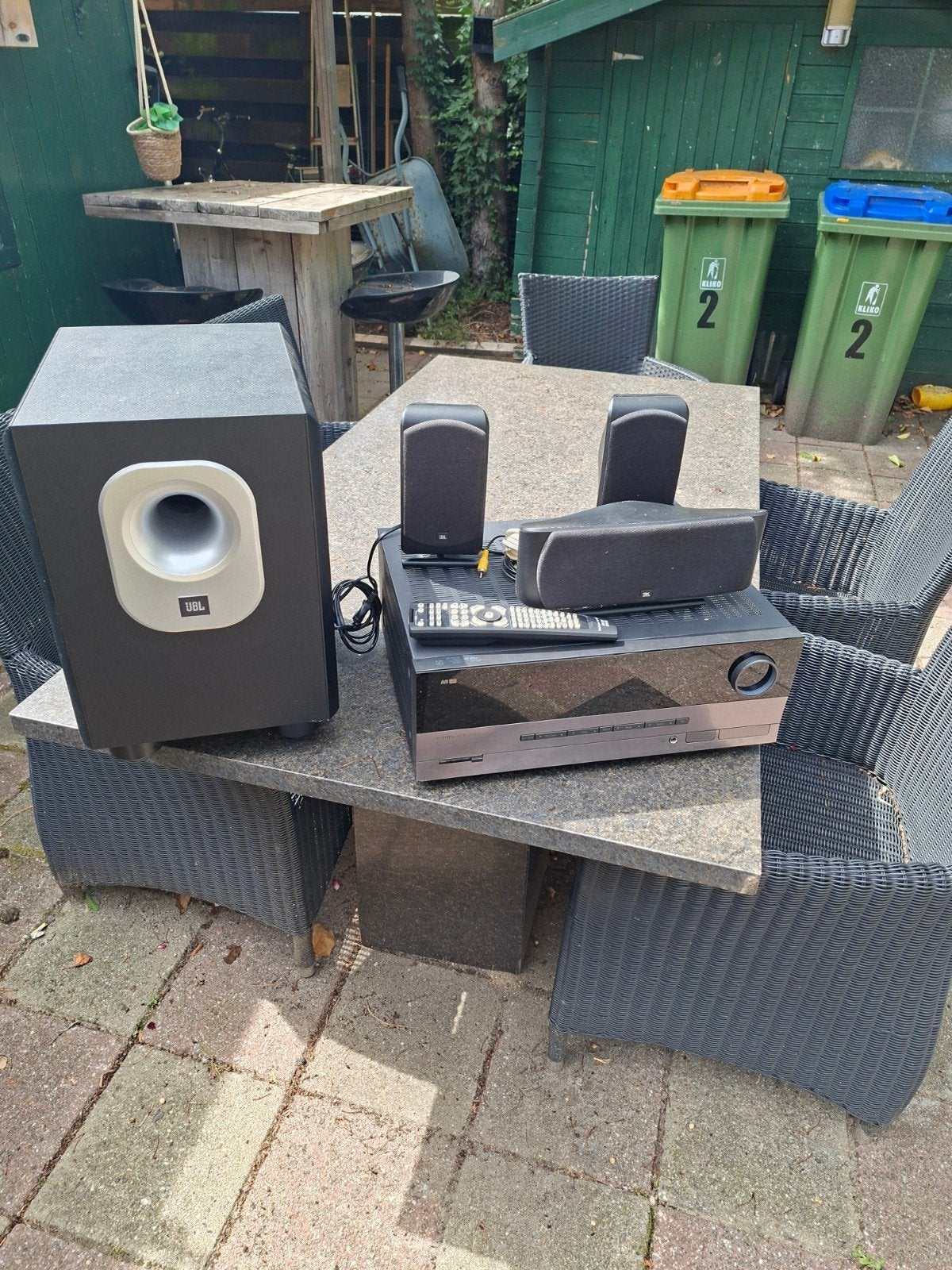 Harman/Kardon AVR 139 Home Cinema Set met JBL Subwoofer, 70 watt of meer, Overige spelers, Ophalen, Overige merken