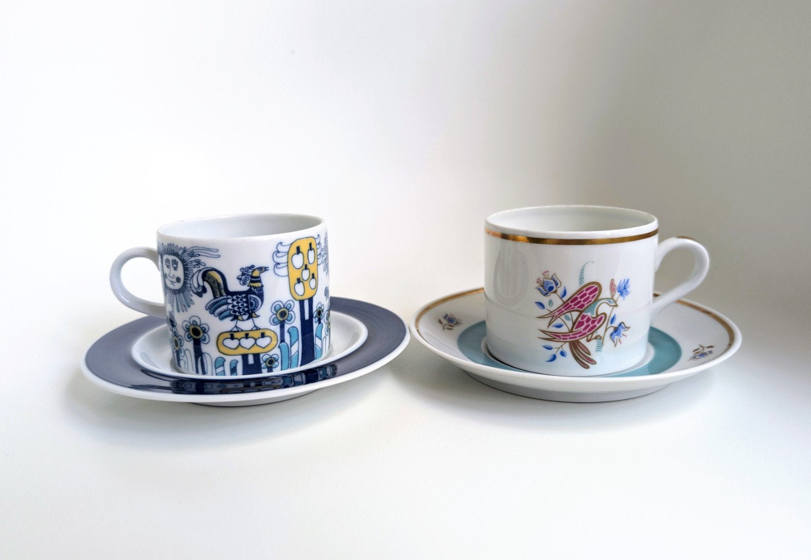 Twee Mosa Maastricht koffiekopjes met schotels, Antiek en Kunst, Antiek | Servies los, Ophalen of Verzenden