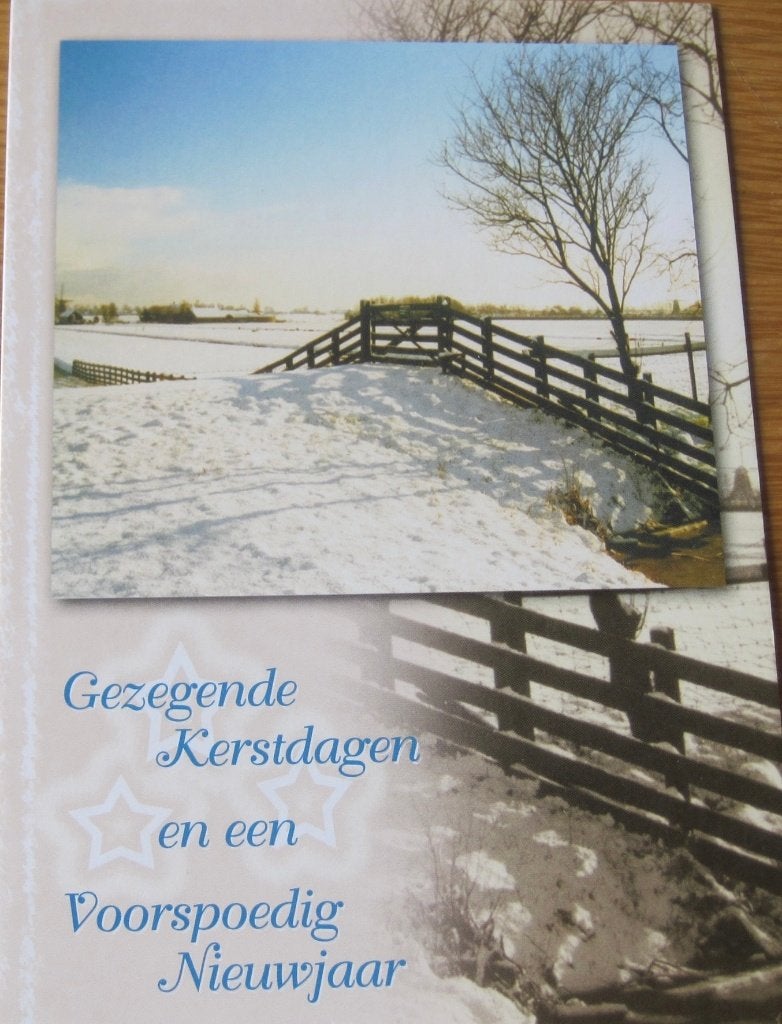 zes Sneeuwlandschappen - gezegende kerstdagen - nieuw, Verzenden, 1980 tot heden, Overige thema's