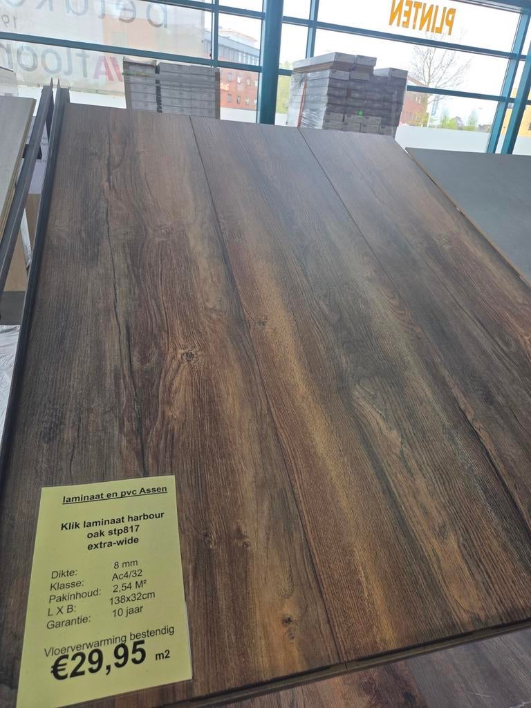 klik laminaat harbour oak stp817 extra-wide, Ophalen, Nieuw, 75 m² of meer, Laminaat
