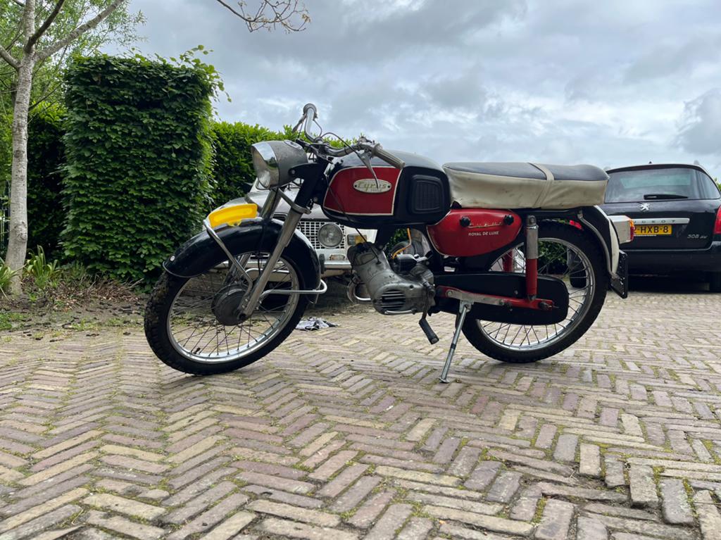 Unieke NL Oldtimer, Cyrus Royal Deluxe, Fietsen en Brommers, Brommers | Oldtimers, Ophalen, Overige merken