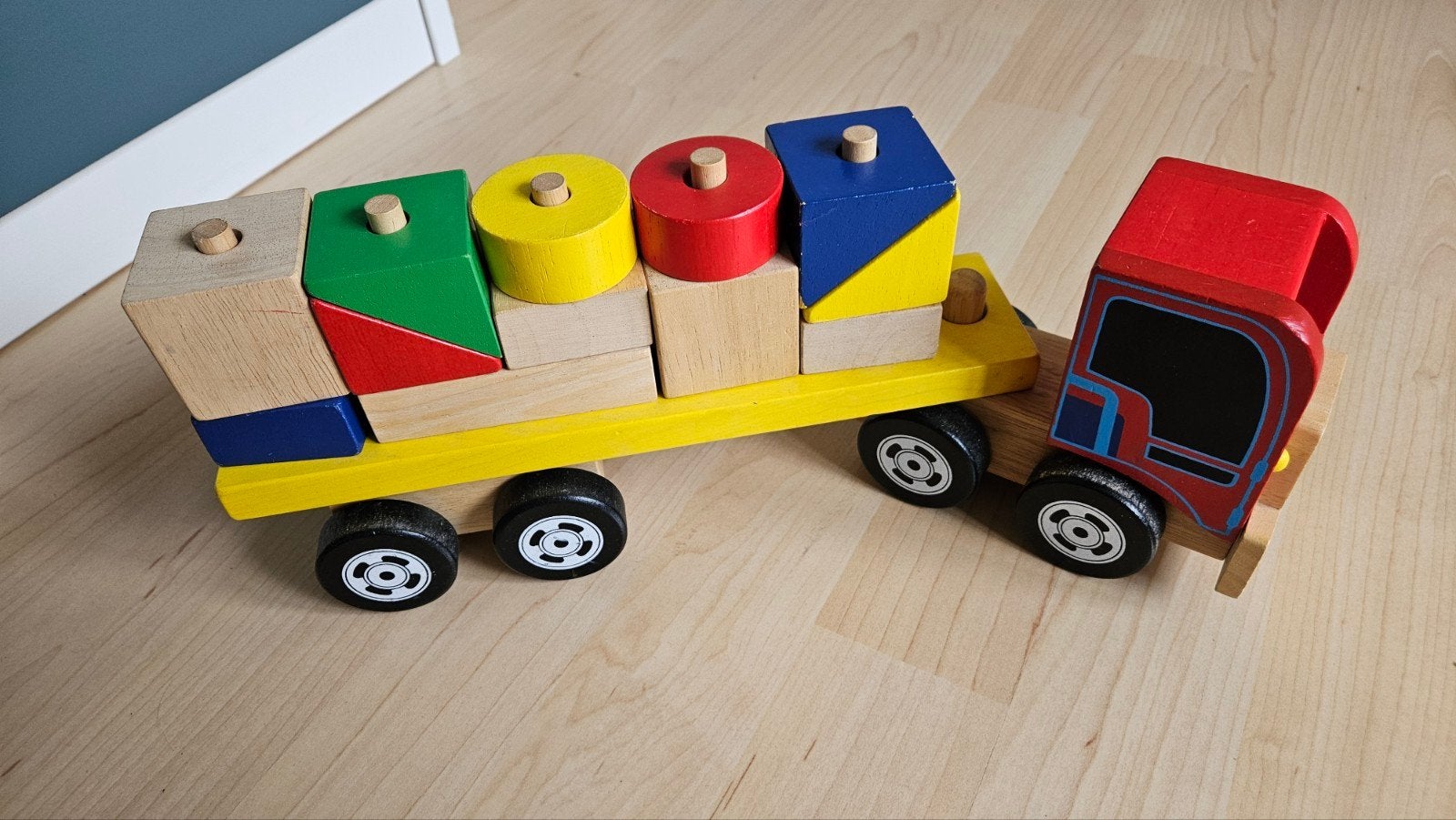 Houten speelgoedtrein, Ophalen of Verzenden, Gebruikt