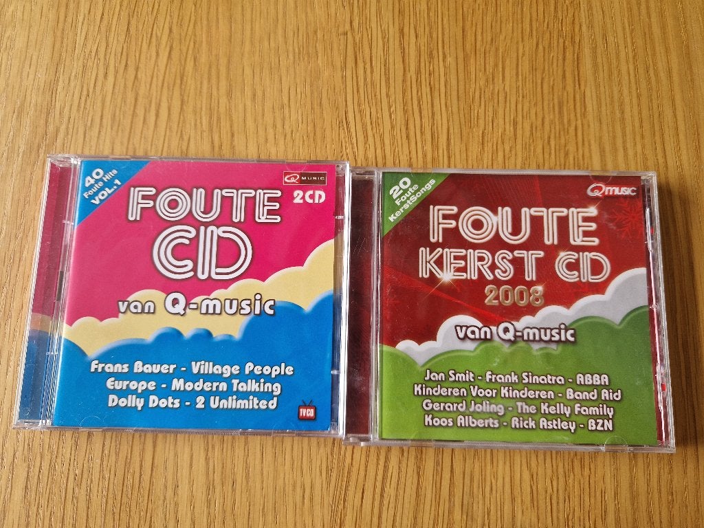 Foute CD Van Q-Music Vol.1 (2CD) & Foute Kerst CD 2008, Ophalen of Verzenden, Gebruikt
