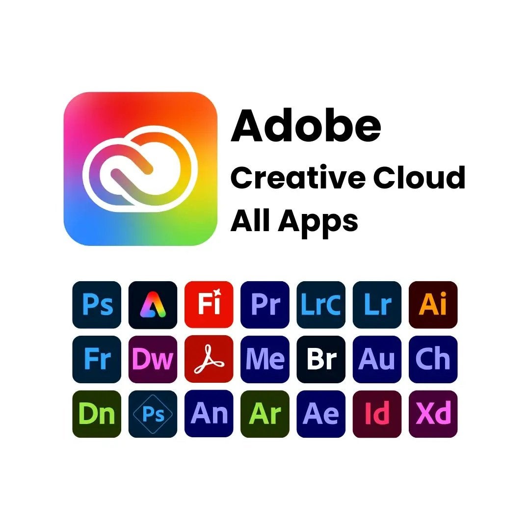 Adobe Creative Cloud Alle Apps, Computers en Software, Ontwerp- en Bewerkingssoftware, Ophalen, Nieuw, MacOS