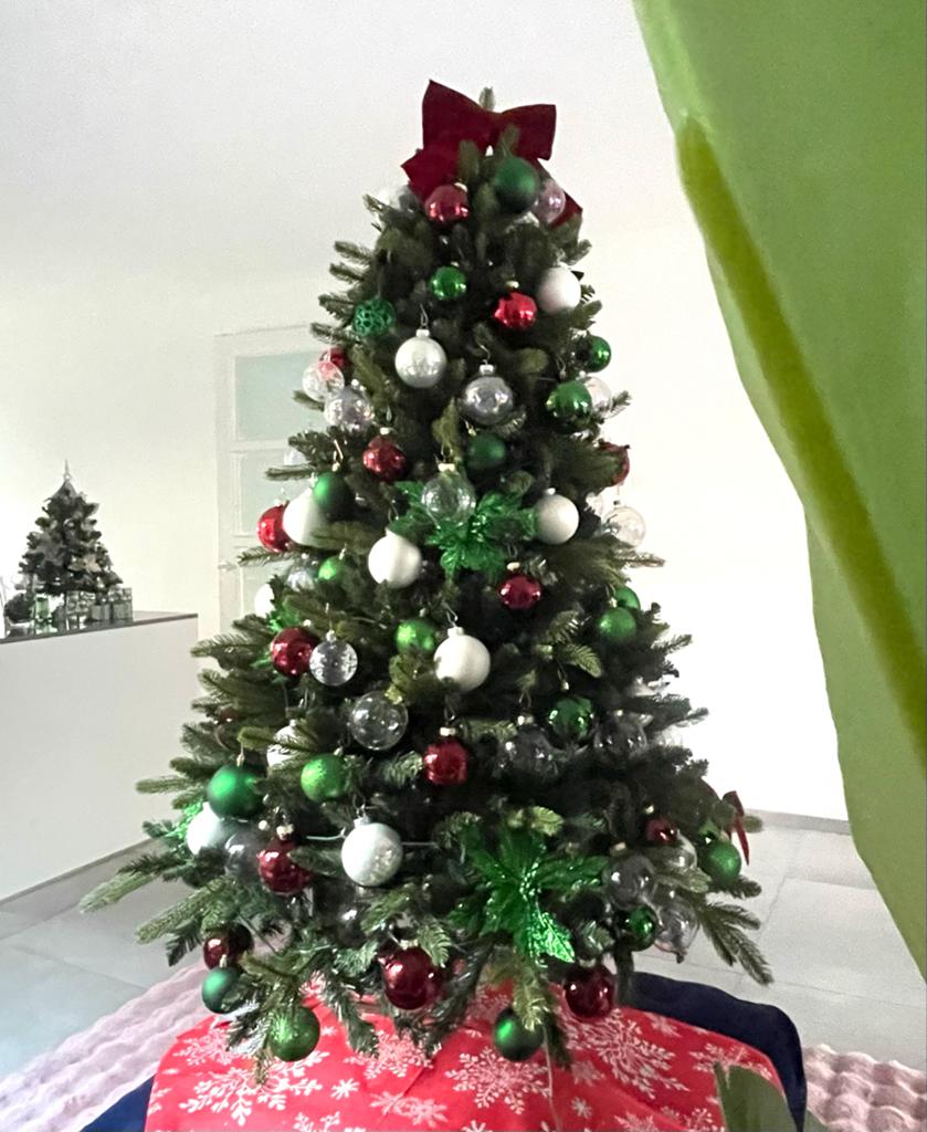 Kunstkerstboom Spar PVC+PE, 150cm - als nieuw!, Ophalen, Zo goed als nieuw