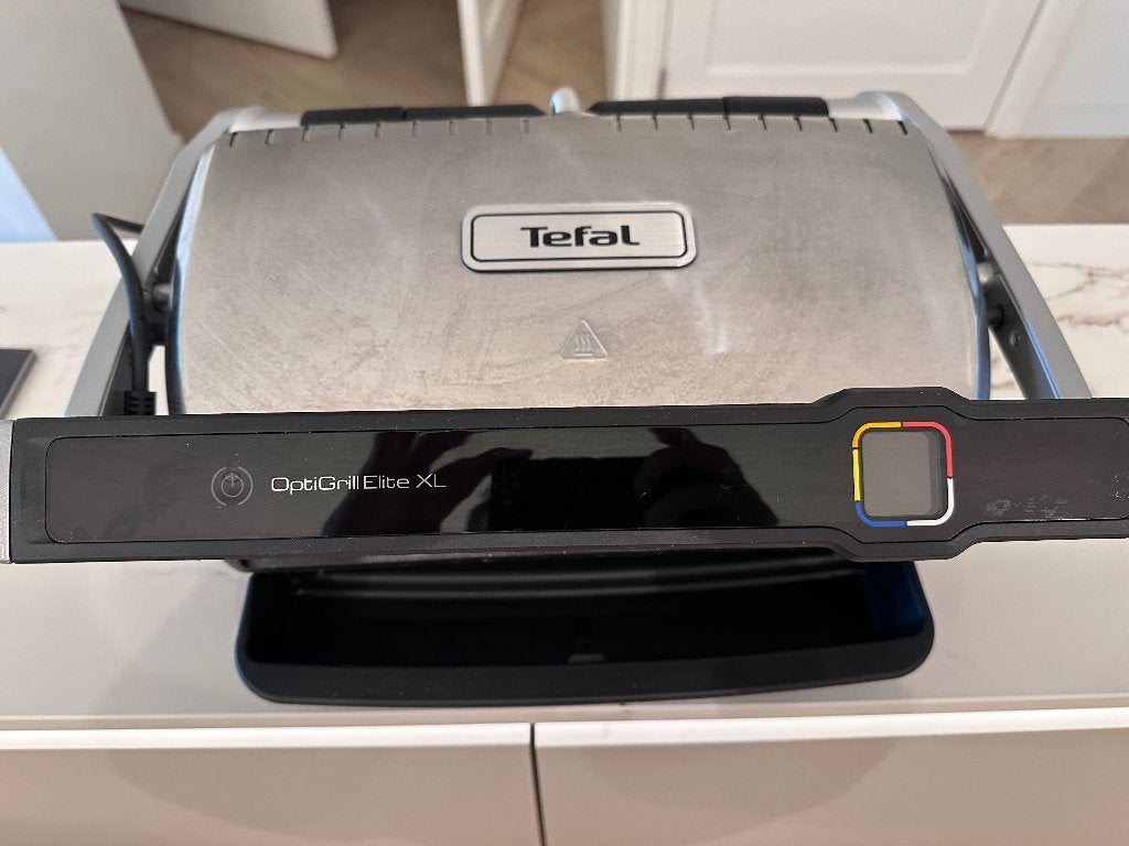 Tefal OptiGrill Elite XL - Goede staat, incl. boekje, Witgoed en Apparatuur, Ophalen, Uitneembare platen, Zo goed als nieuw