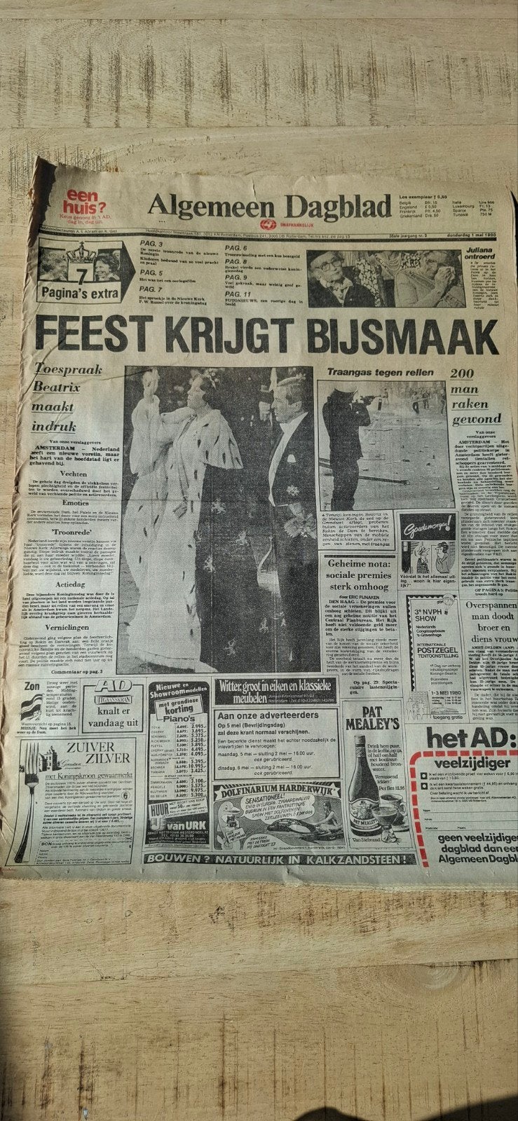 Algemeen dagblad van 1 mei 1980, Ophalen of Verzenden, 1980 tot heden, Nederland, Krant