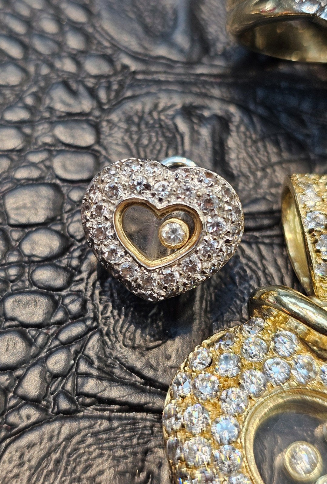 Prachtige 14karaat gouden set chopard model, Ophalen of Verzenden, Zo goed als nieuw, Goud, Goud