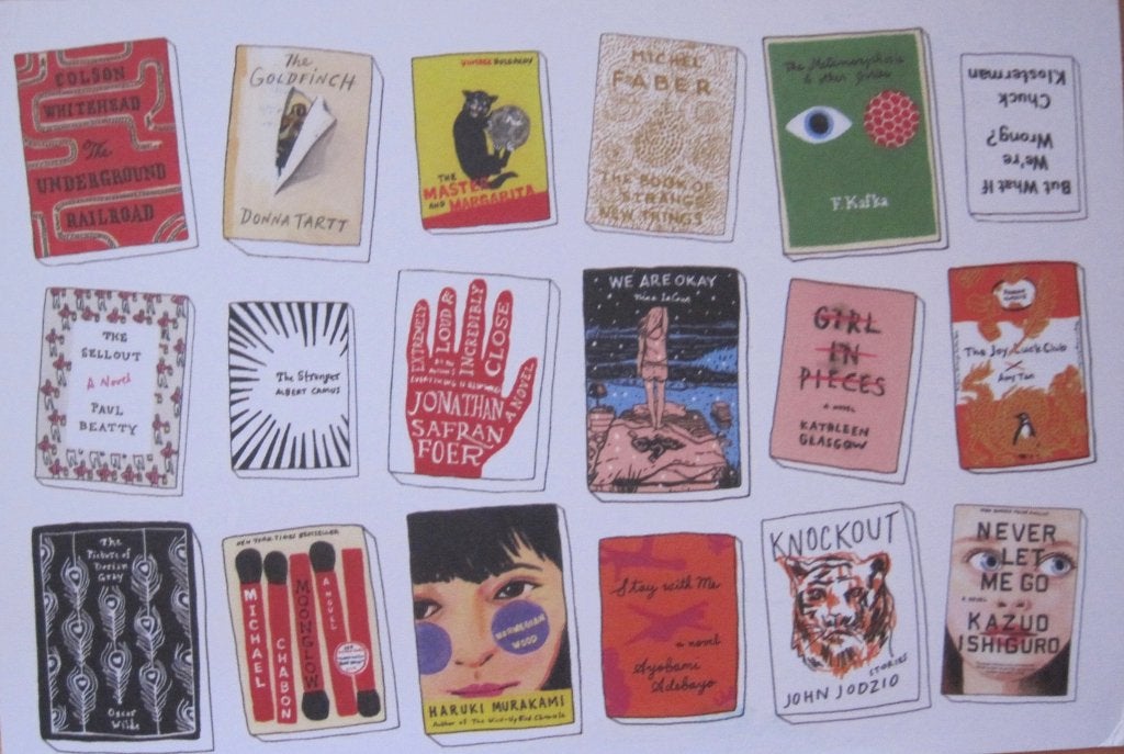 boekomslagen op ansichtkaart - Bibliophile postcards, Verzenden, 1980 tot heden, Gelopen, Overige thema's