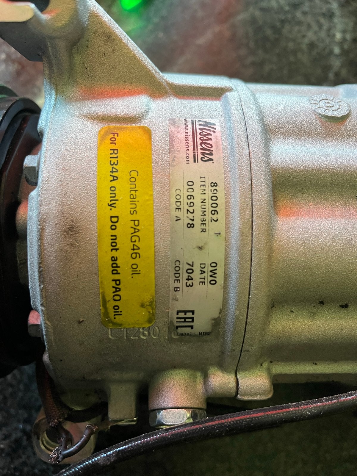 Nissens Aircopomp 890062 voor Volvo S60, V60, V70, XC60, XC7, Auto-onderdelen, Ophalen, Gebruikt, Volvo