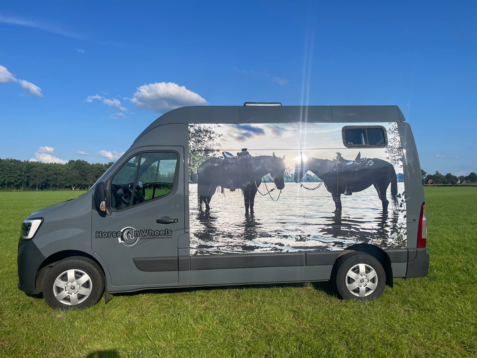 Renault Master Paardenwagen, Paardentransporter, Dieren en Toebehoren, Paarden en Pony's | Trailers en Aanhangwagens, Gebruikt