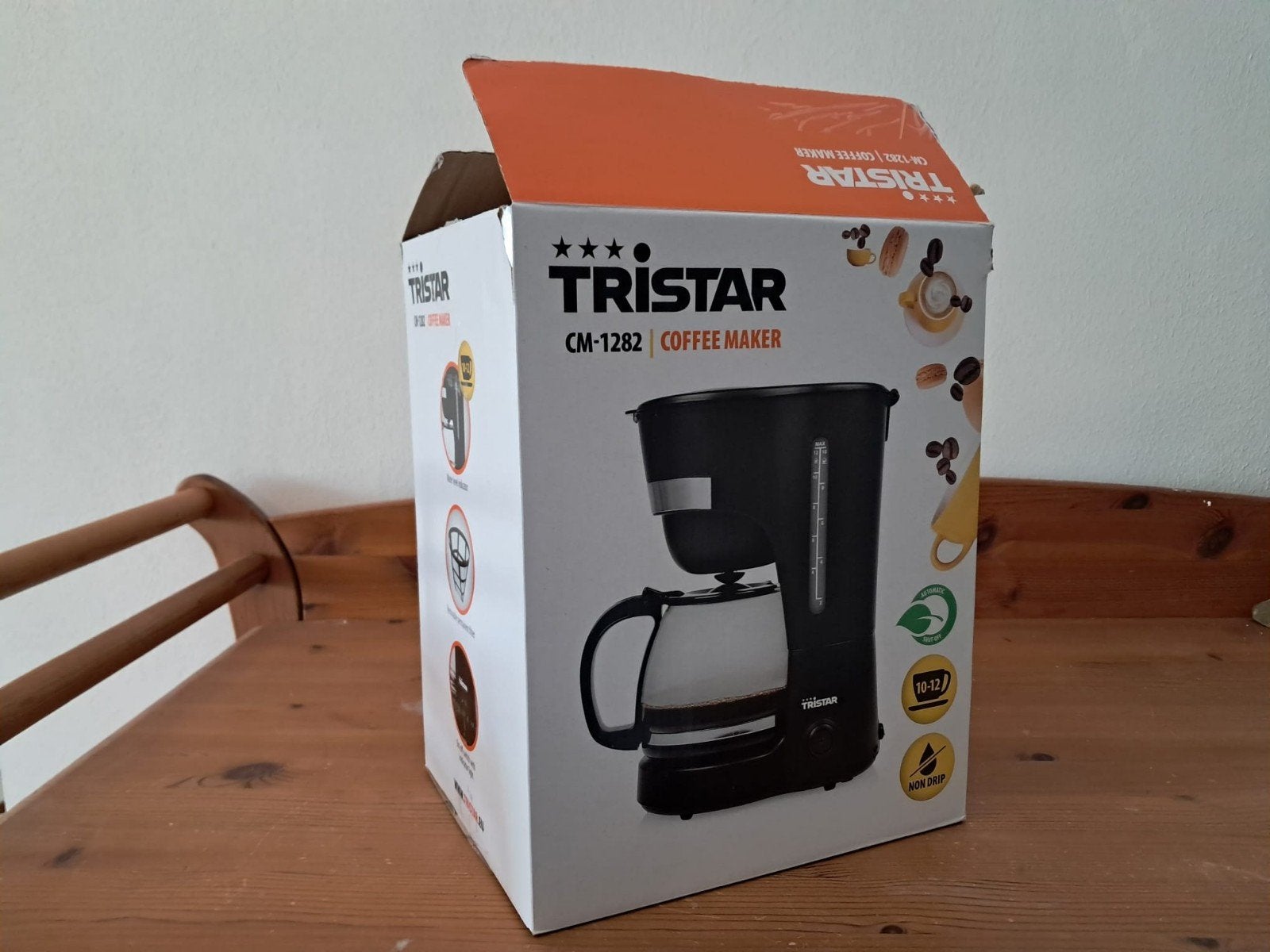 Tristar CM-1282 Koffiezetapparaat - Nieuw in doos, 10 kopjes of meer, Gemalen koffie, Ophalen of Verzenden, Koffiemachine