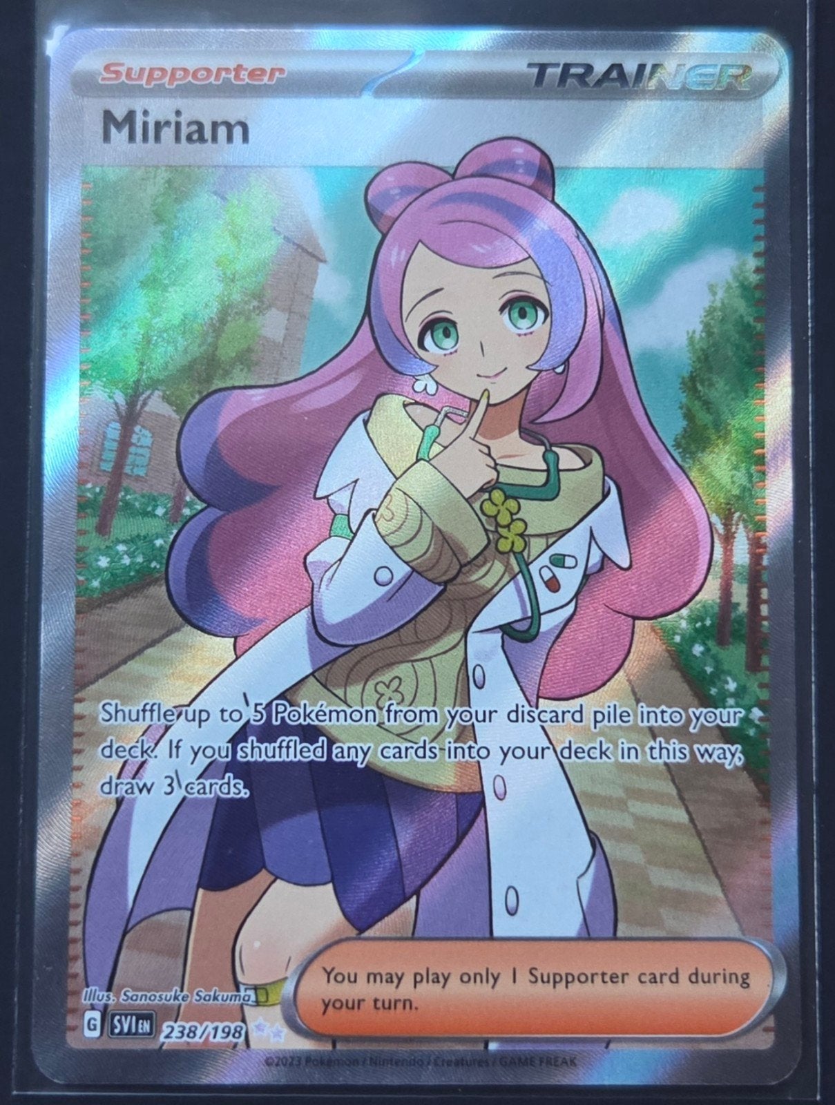 Miriam  Trainer SVI 238/198, Hobby en Vrije tijd, Verzamelkaartspellen | Pokémon, Ophalen