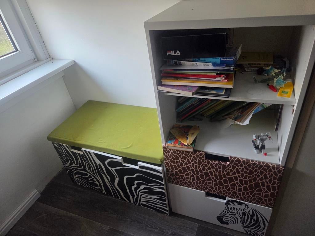 IKEA Stuva set: bureau, lade en kast, Ophalen, Gebruikt