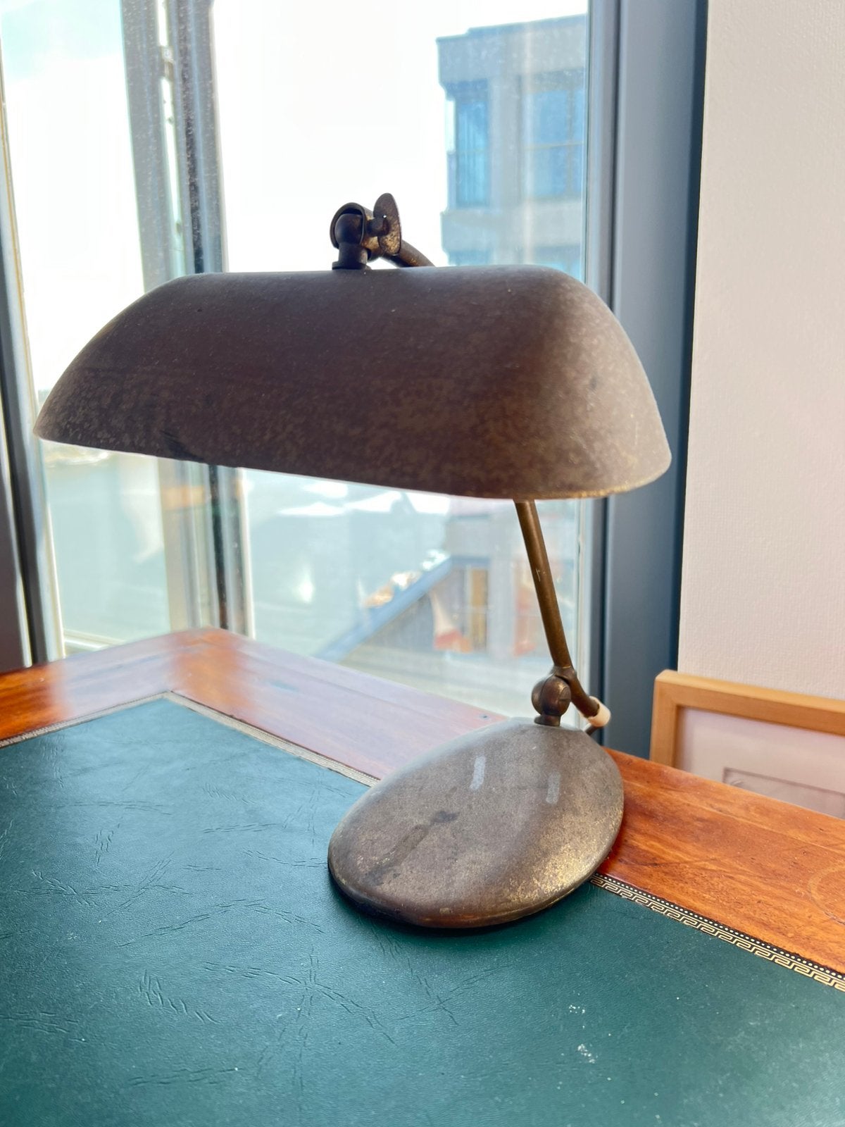 Vintage brass lamp, Ophalen, Gebruikt, Vintage