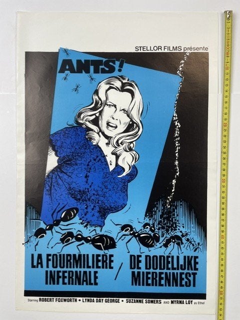 poster 'Ants' 1977 horror film, Ophalen of Verzenden, Zo goed als nieuw, A1 t/m A3, Muziek