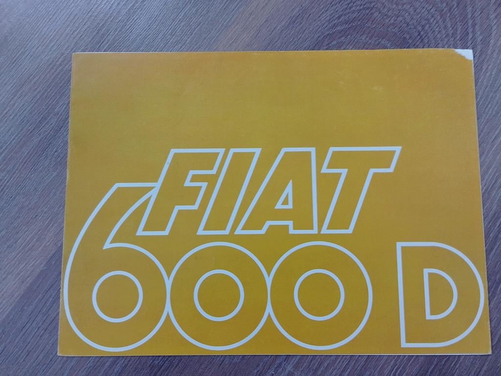 Fiat 600 autofolder 1969, Ophalen of Verzenden, Gelezen, Overige merken