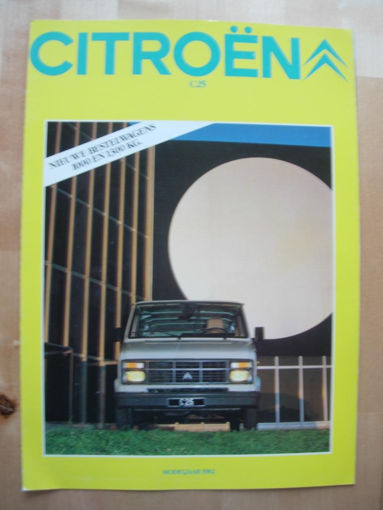 Citroen C25 Brochure 1982, Ophalen of Verzenden, Zo goed als nieuw, Citroen, Citroën