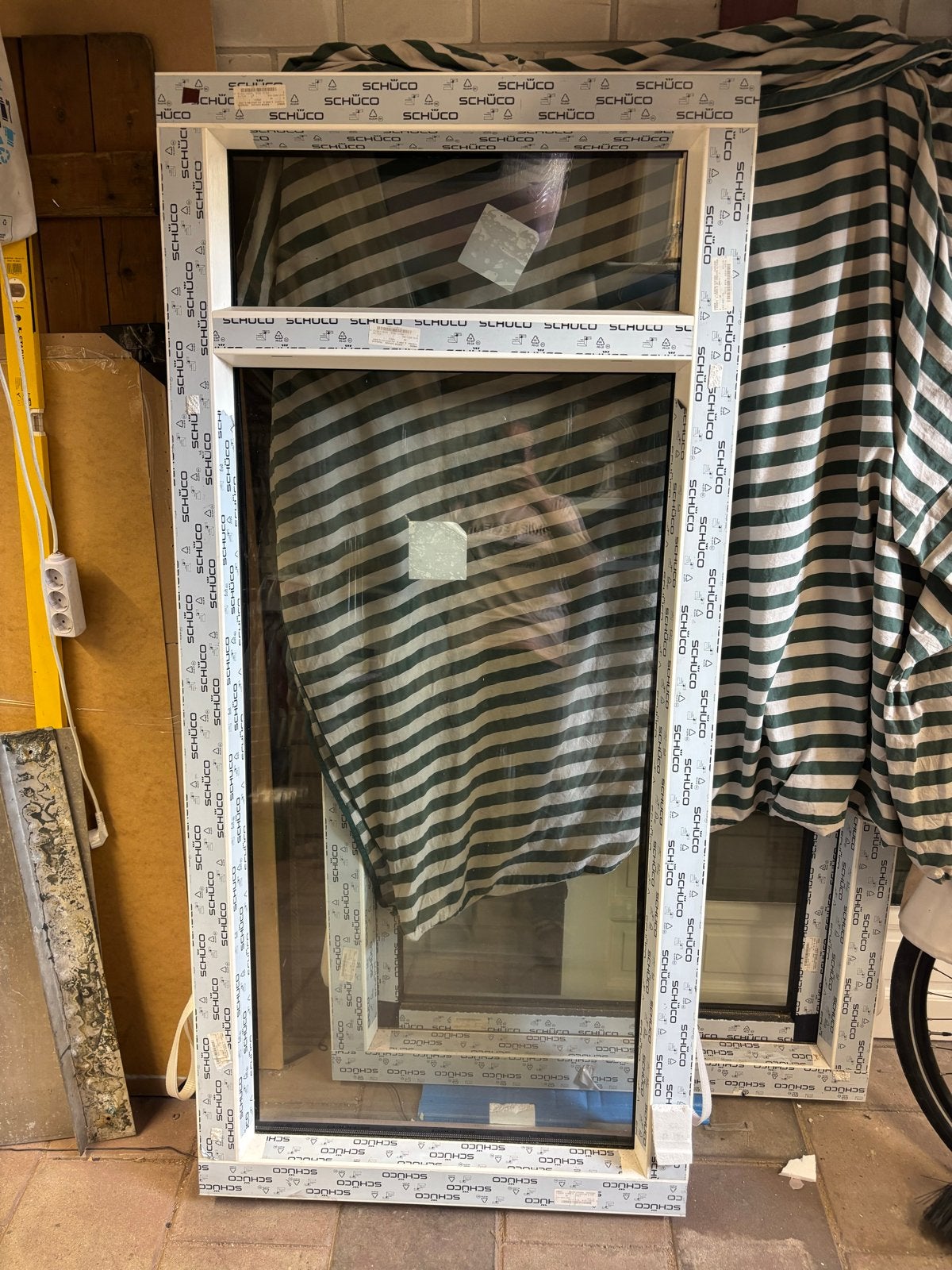 Nieuw raamkozijn met triple thermopane glas (190x89cm), Ophalen, Gevelraam of Ruit, 80 tot 120 cm, Nieuw