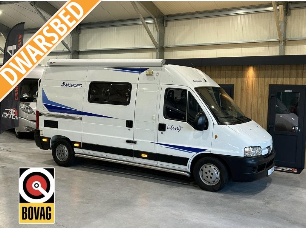 Moncayo Liberty VAN 560 Buscamper Luifel Peugeot 2.2HDI, Caravans en Kamperen, Campers, Buscamper of Camperbus, Airbags, Tot en met 2