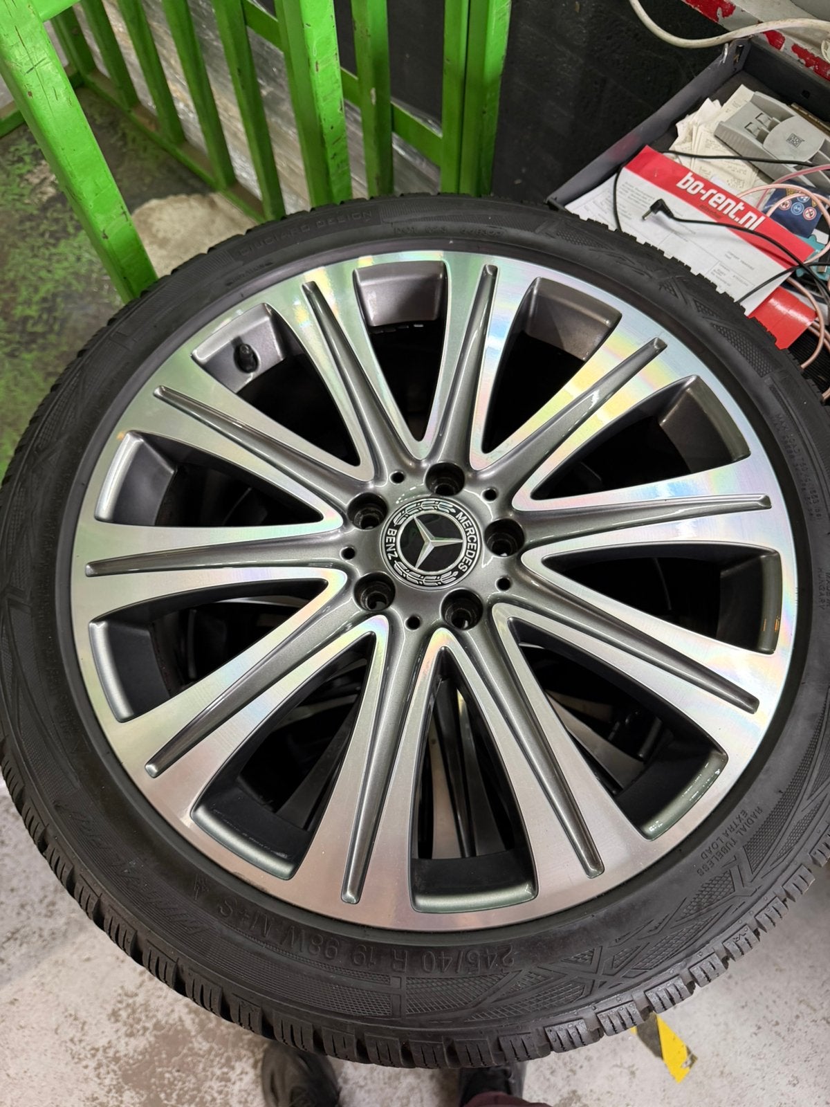 19” inch mercedes velgen plus banden, Ophalen, 19 inch, Winterbanden