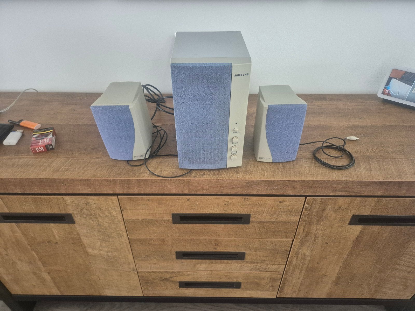 Samsung SMS-5100 Speakersysteem met Subwoofer, Audio, Tv en Foto, Luidsprekers, Gebruikt, Speakerset, Ophalen of Verzenden, Basreflex