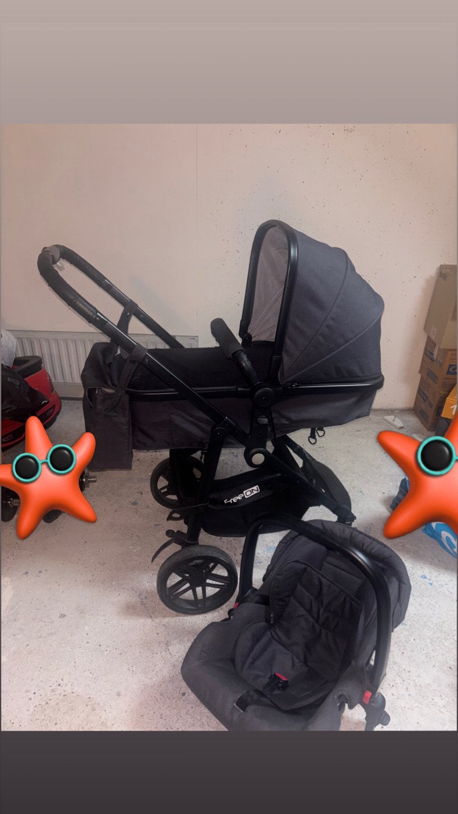 3-in-1 Buggy, Gebruikt, Combiwagen, Met autostoeltje, Ophalen