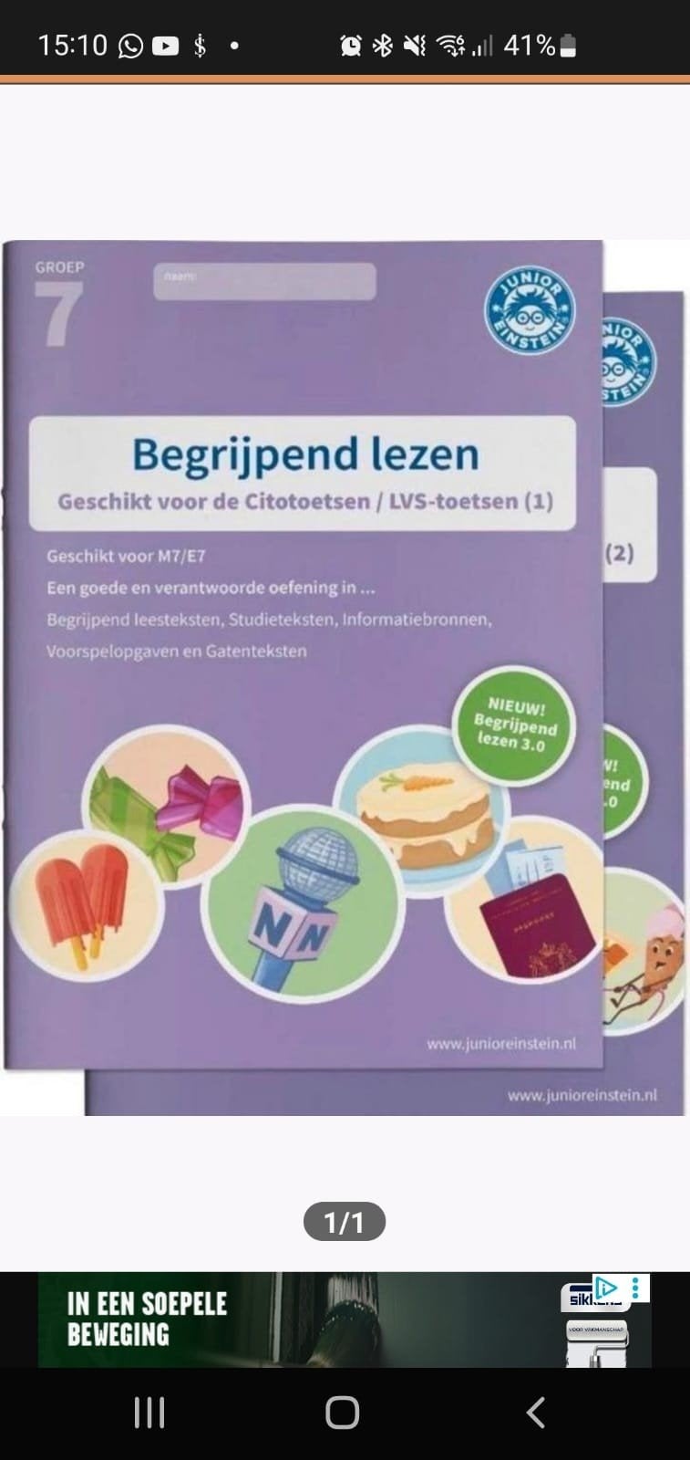 PDF-1/2 - Junior Einstein Begrijpend Lezen Groep 7 (M7/E7), Verzenden, Gelezen, Overige niveaus, Nederlands