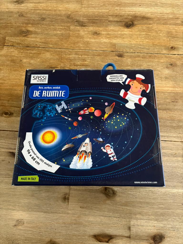 Sassi junior - Reis, verken, ontdek De Ruimte - 205 stukjes, Ophalen of Verzenden, Meer dan 50 stukjes, Zo goed als nieuw, 6 jaar of ouder