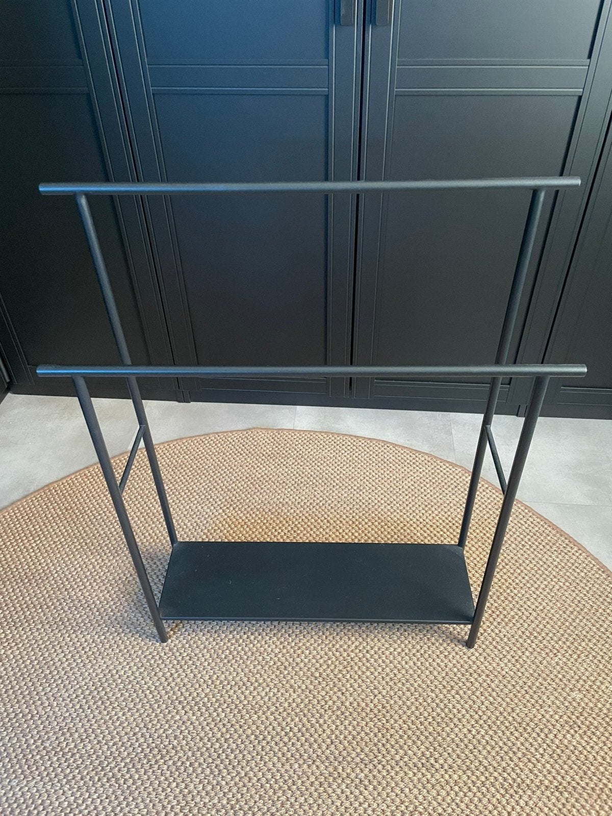 Ferm Living Handdoekenrek / Kledingrek Zwart Metaal, Ophalen, Gebruikt, Zwart, Metaal