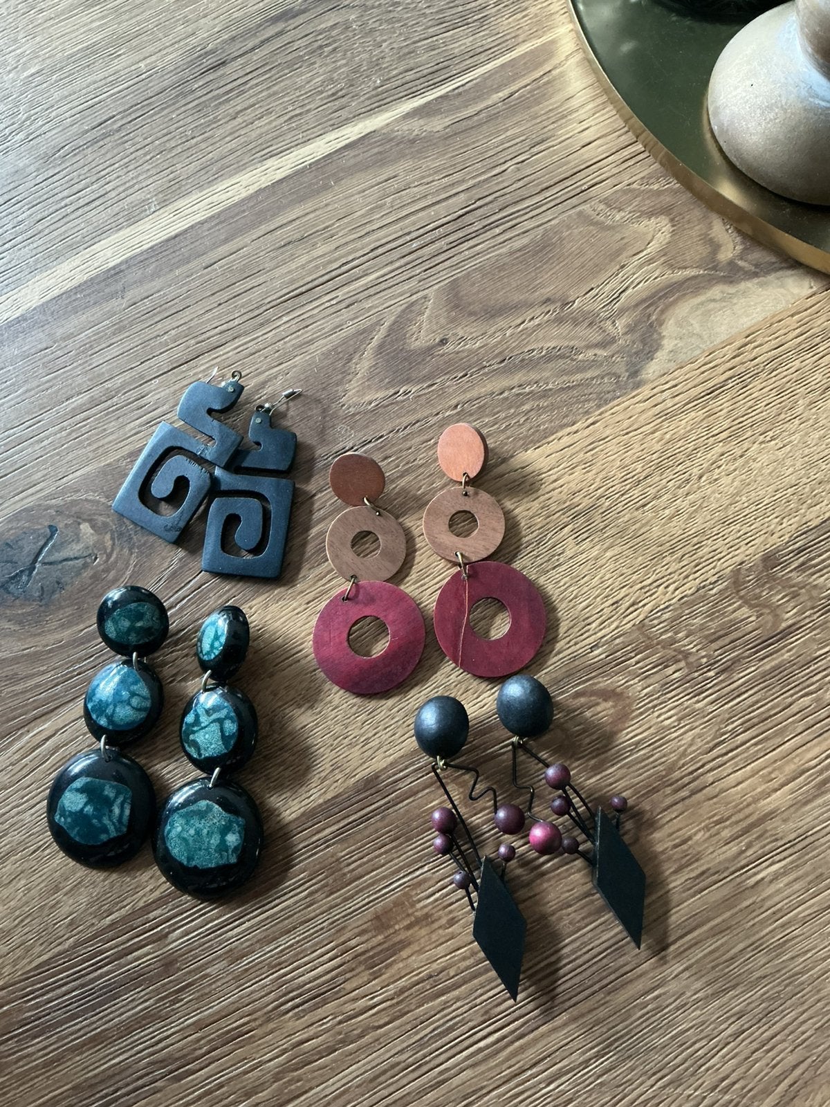 Vintage oorbellen, Overige materialen, Overige kleuren, Verzenden, Hangers