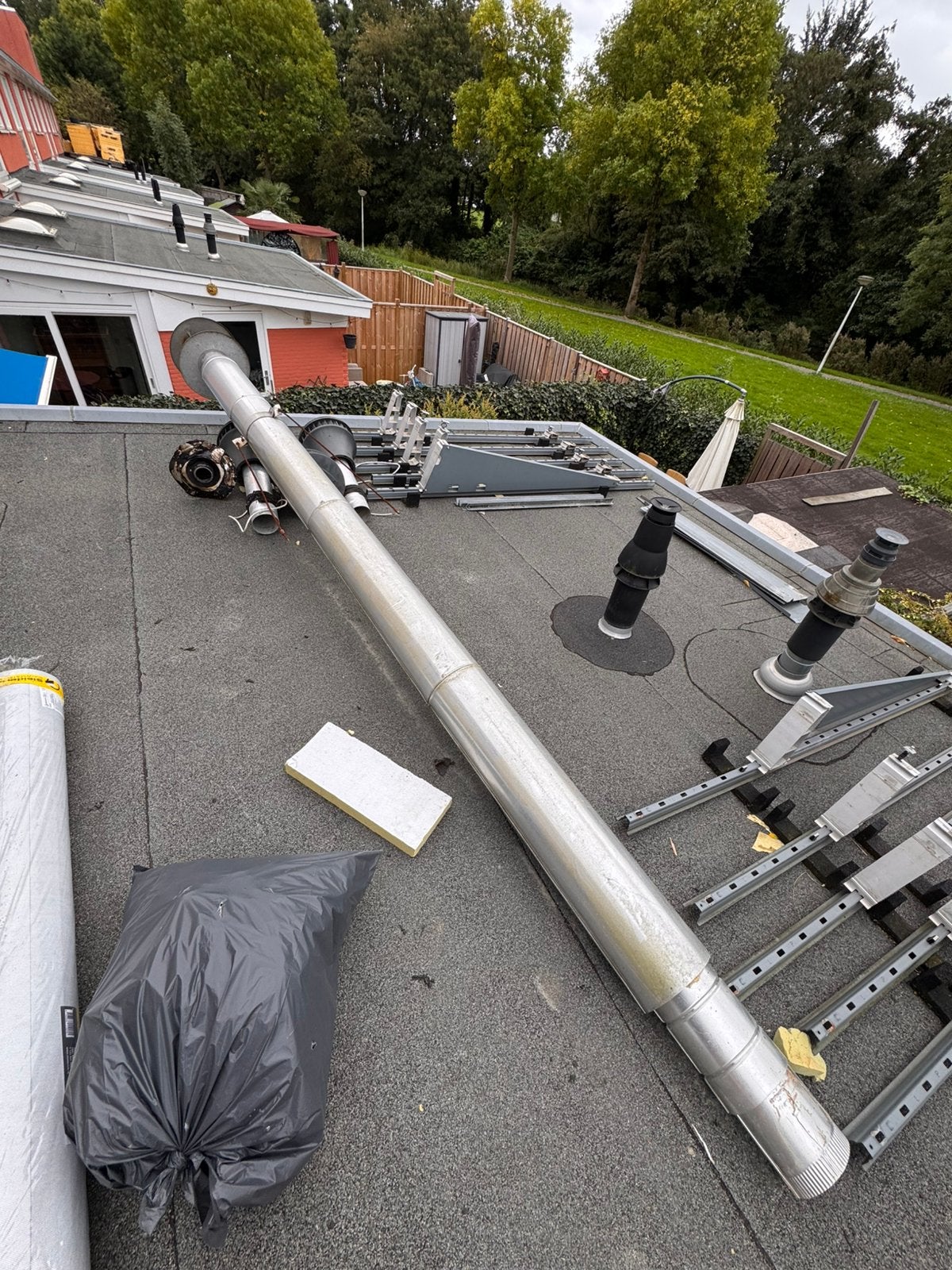 Dubbelwandig rookkanaal of kachelpijp 4 meter van  Nelson, Ophalen, Hout, Houtkachel