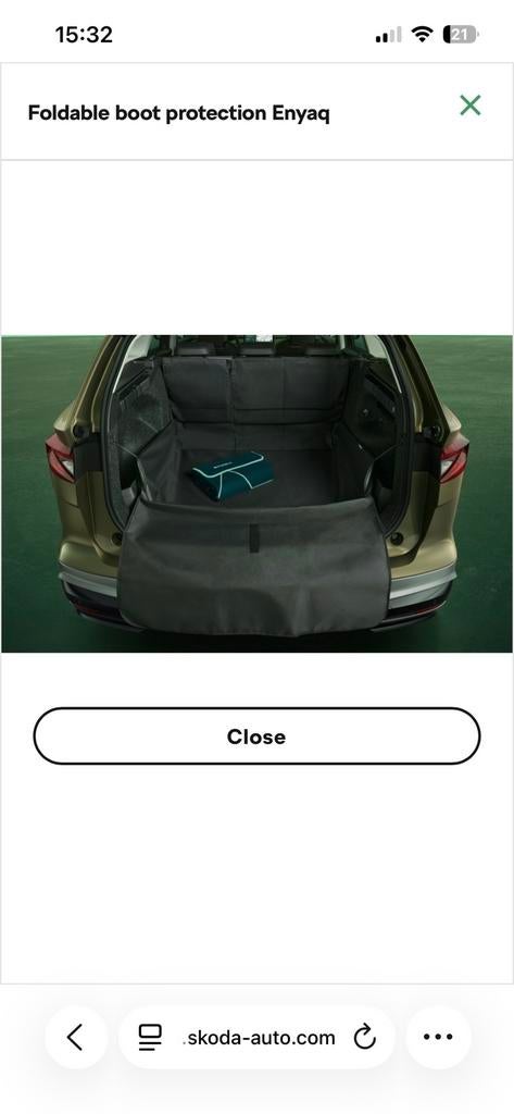 Opvouwbare bagageruimtebeschermer Kodiaq Scoda, Verzenden, Nieuw